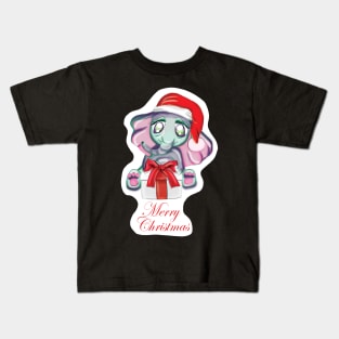 Elephant Merry Christmas Kids T-Shirt